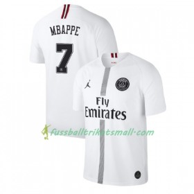 Fußballtrikots Paris Saint-Germain Mbappe 7 Jodan Weiß 2018-2019 Kurzarm Ausweichtrikot kaufen
